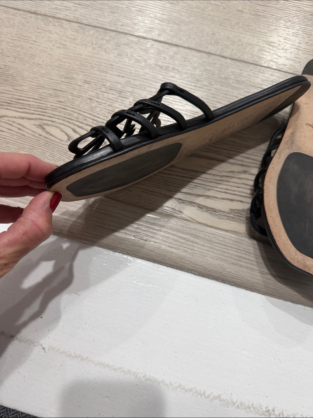 Loewe Black Knotted Puzzle Slide Sandals - Picture 4 of 7